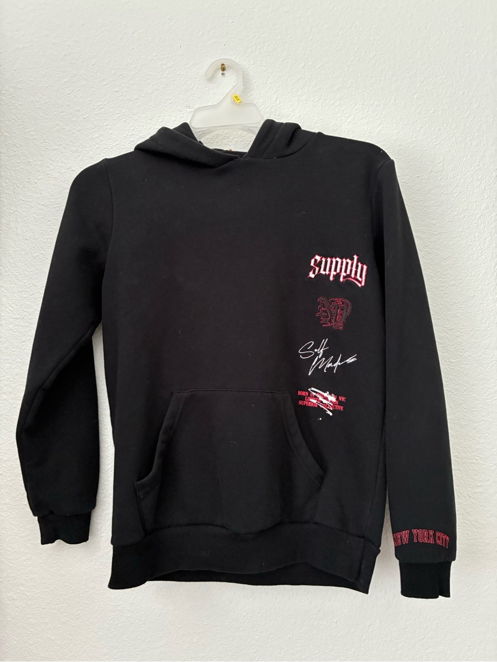 Supply and Demand Graphic Hoodie Sweatshirt boys size 13-15